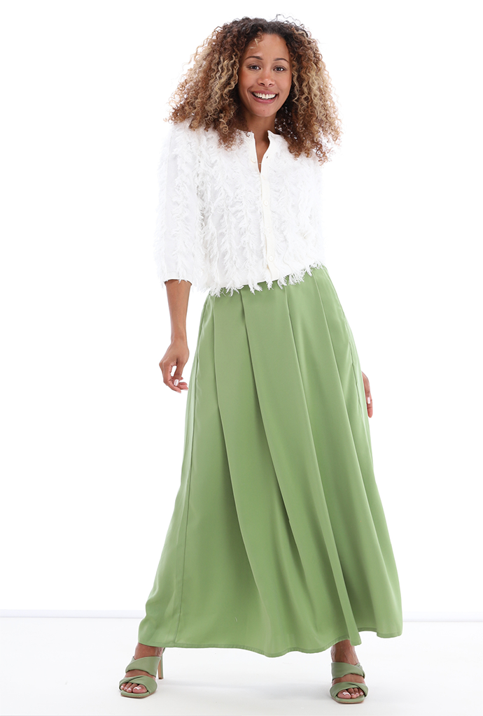 K-design - Rok met plooien (A677Green eyes)