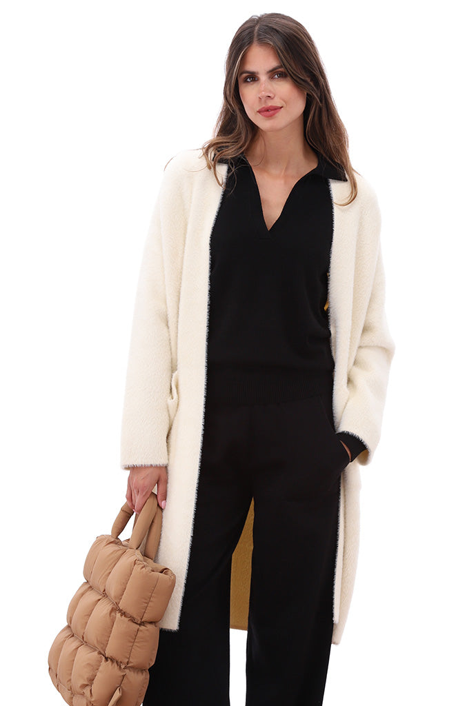 K-Design - Lange cardigan met zakken (B820)