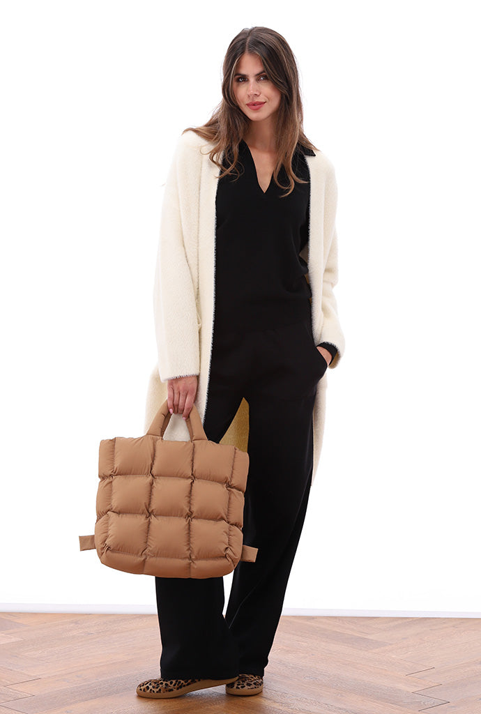 K-Design - Lange cardigan met zakken (B820)