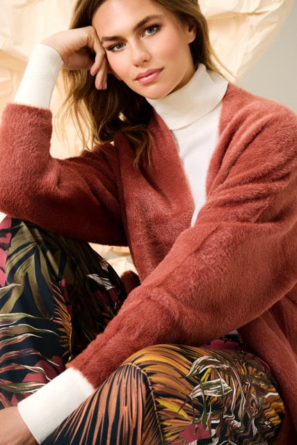 K-Design - Cardigan met wijde mouwen en zakken (B821)
