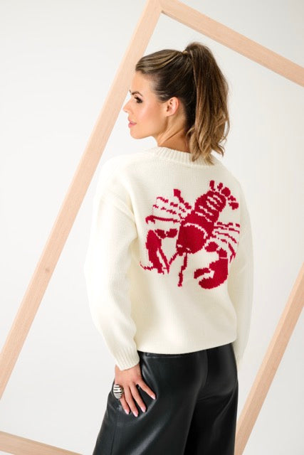 K-Design - Cardigan met kreeft (B829)