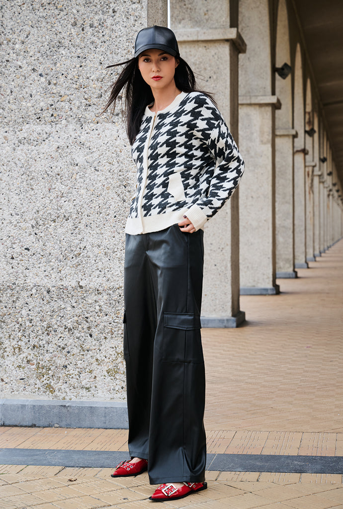 K-design - Vegan lederen cargo broek - What Els!