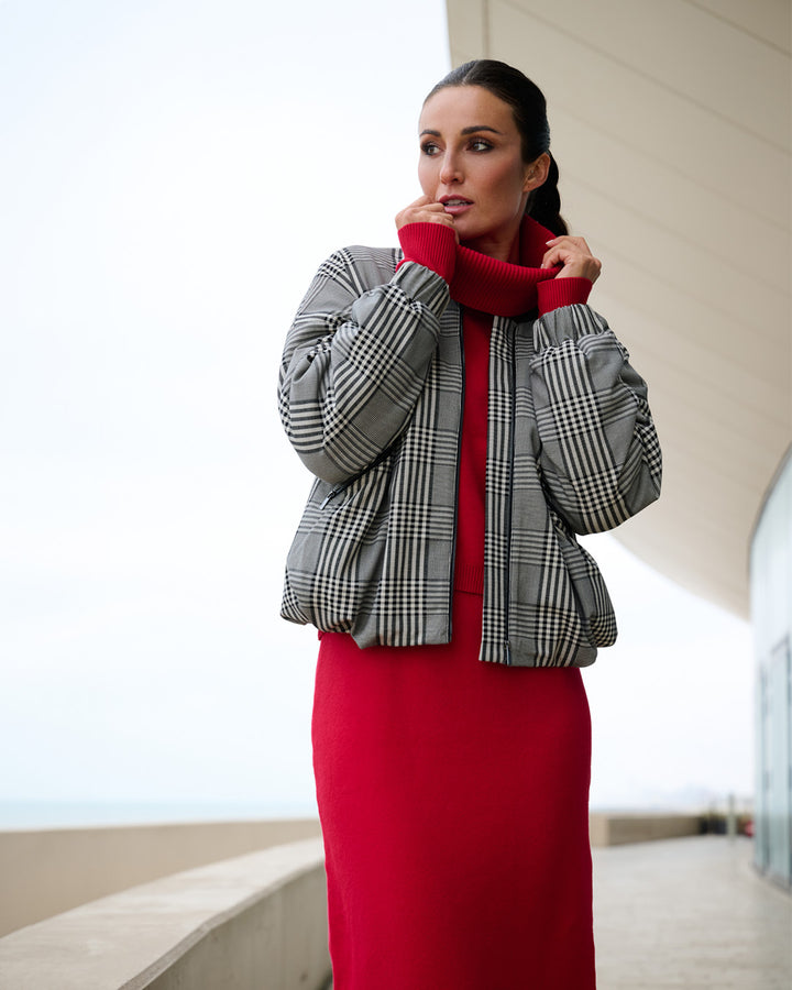 K-Design - Gebreide set met jurk & pull (B872)