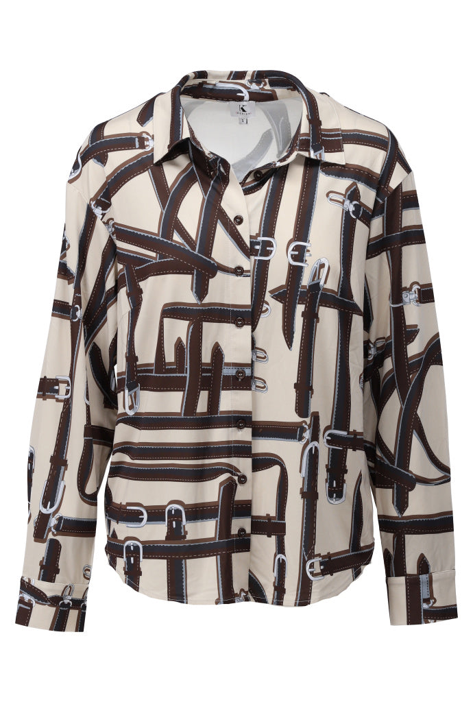 K-design — Blouse met print — packshot