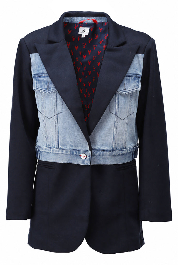 You're My Lobster — Blazer met jeans — packshot navy blazer