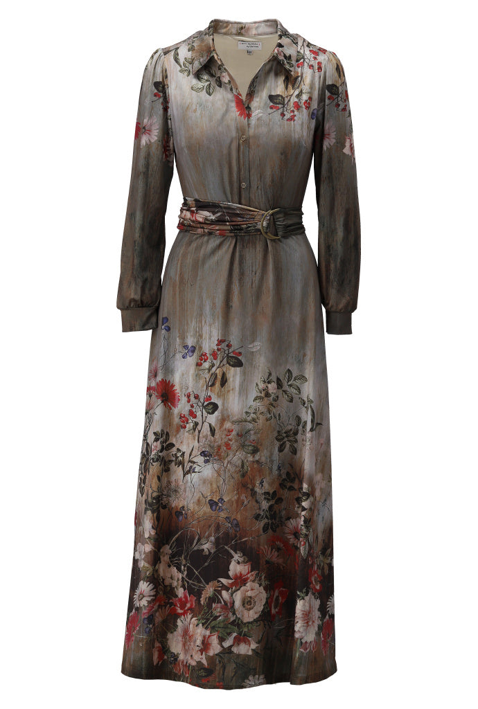 Maxi jurk met design - D200L
