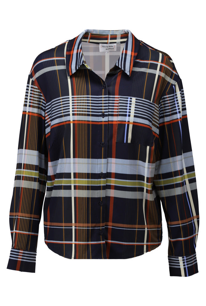 Blouse met schotse ruit - D304L