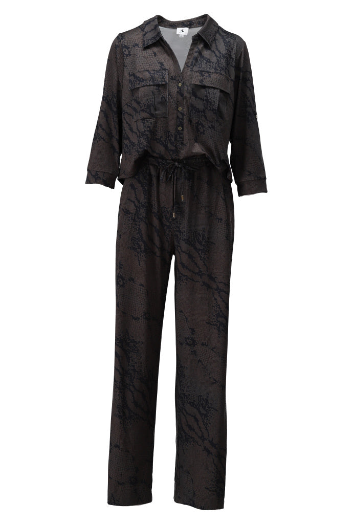 K-design — Jumpsuit met slangenprint — packshot