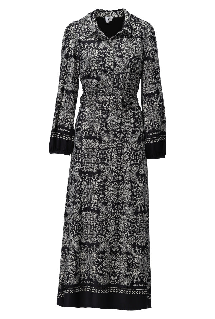 Maxi jurk met paisley print - D325L