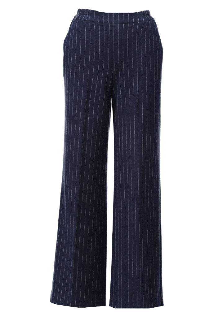 Broek met krijtstreep - D401L