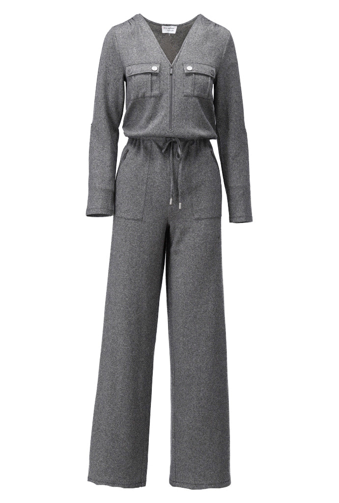 Soft touch spikkel jumpsuit - D417L