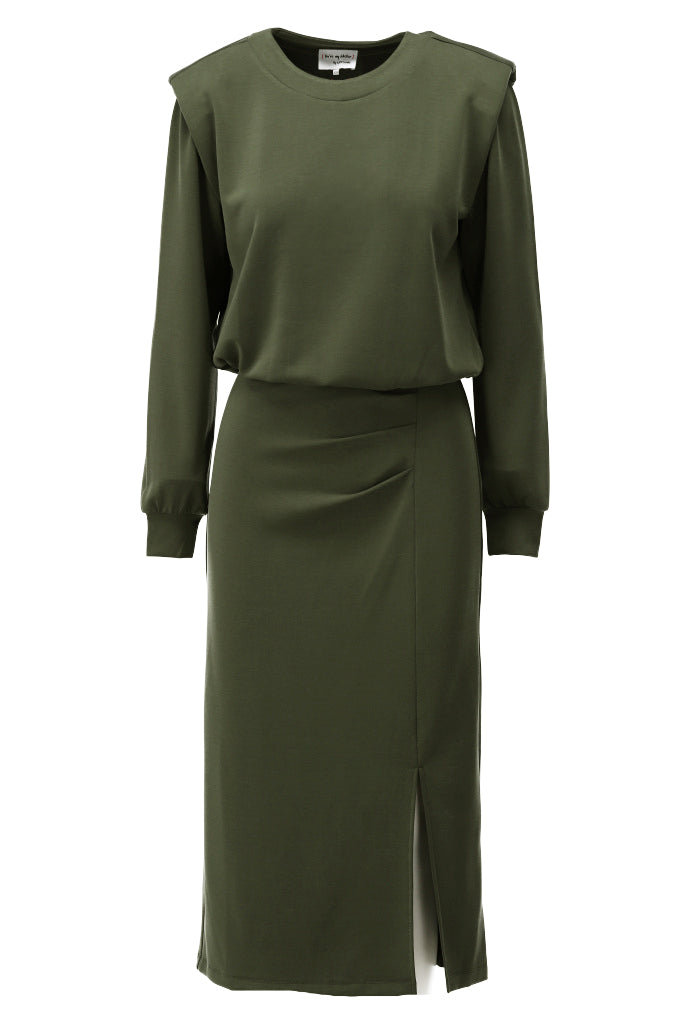 Maxi jurk met split - D455L