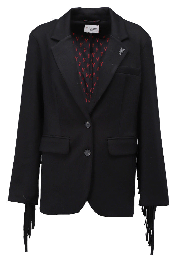Blazer met franjes - D509L