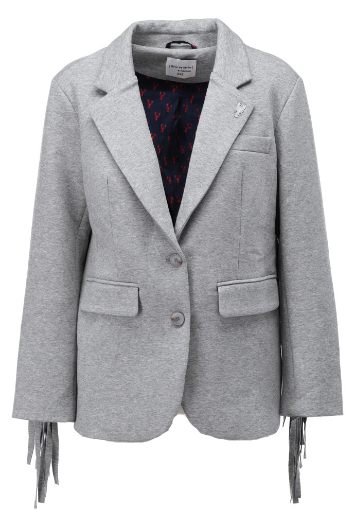 Blazer met franjes - D509L