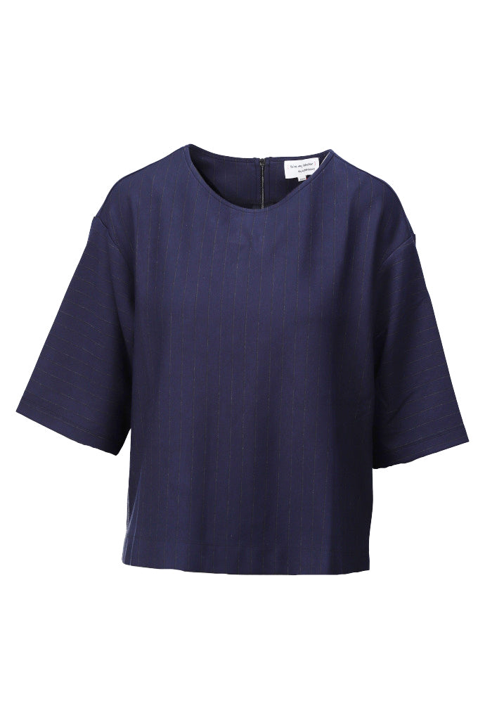 Top met krijtstreep - D561L