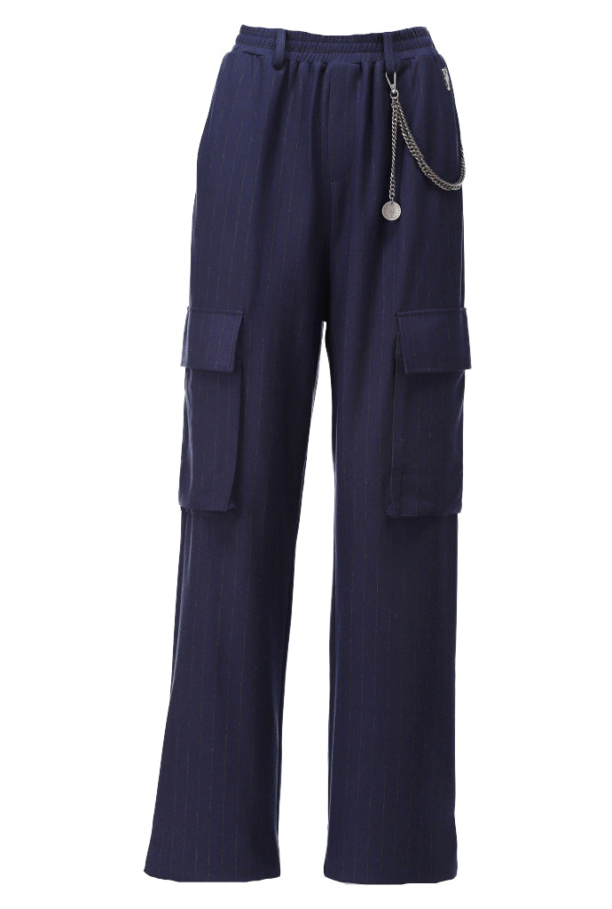 Cargo broek met krijtstreep - D562L