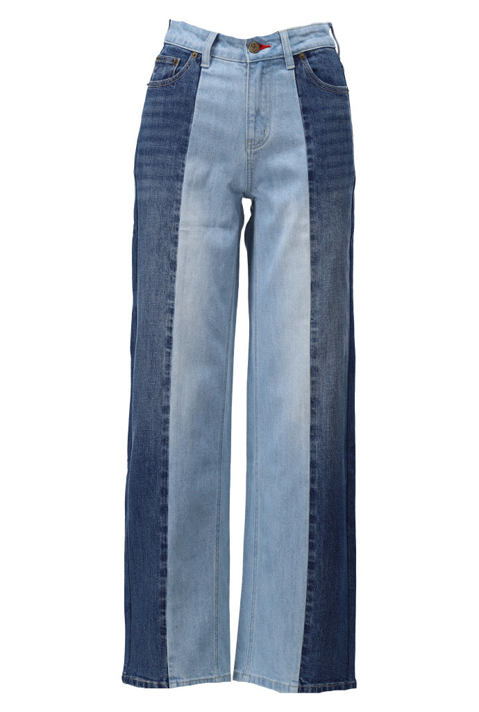 2-kleurige jeans - D701L