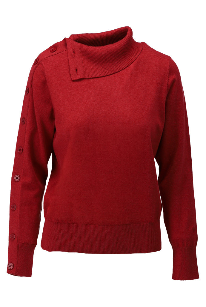 Pullover met knopen - D804L