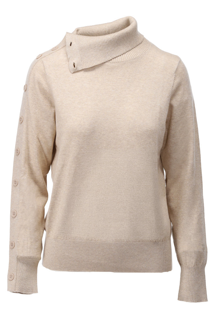 Pullover met knopen - D804L