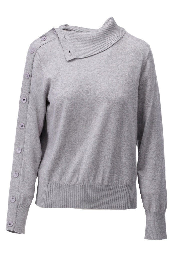 Pullover met knopen - D804L