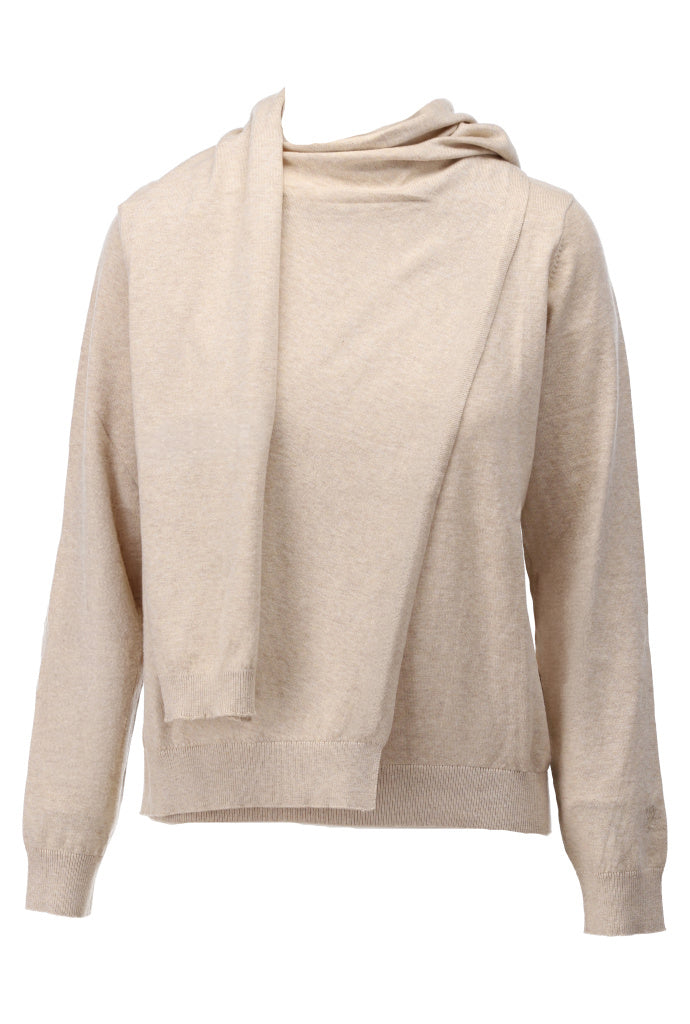 Pull met sjaal - D806L