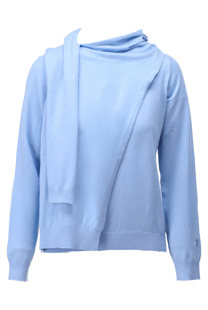 Pull met sjaal - D806L
