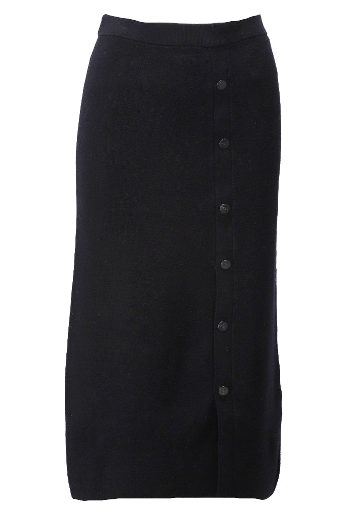 Gebreide rok met knopen - D830L