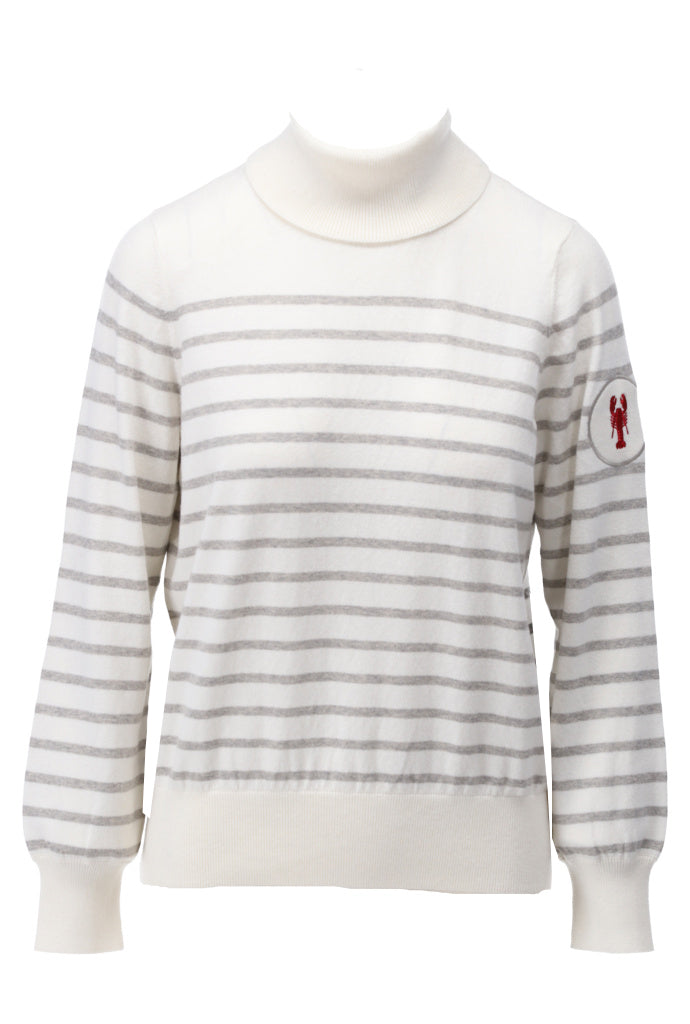 Pullover rolkraag met strepen - D831L