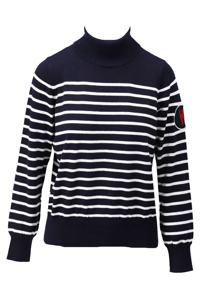 Pullover rolkraag met strepen - D831L