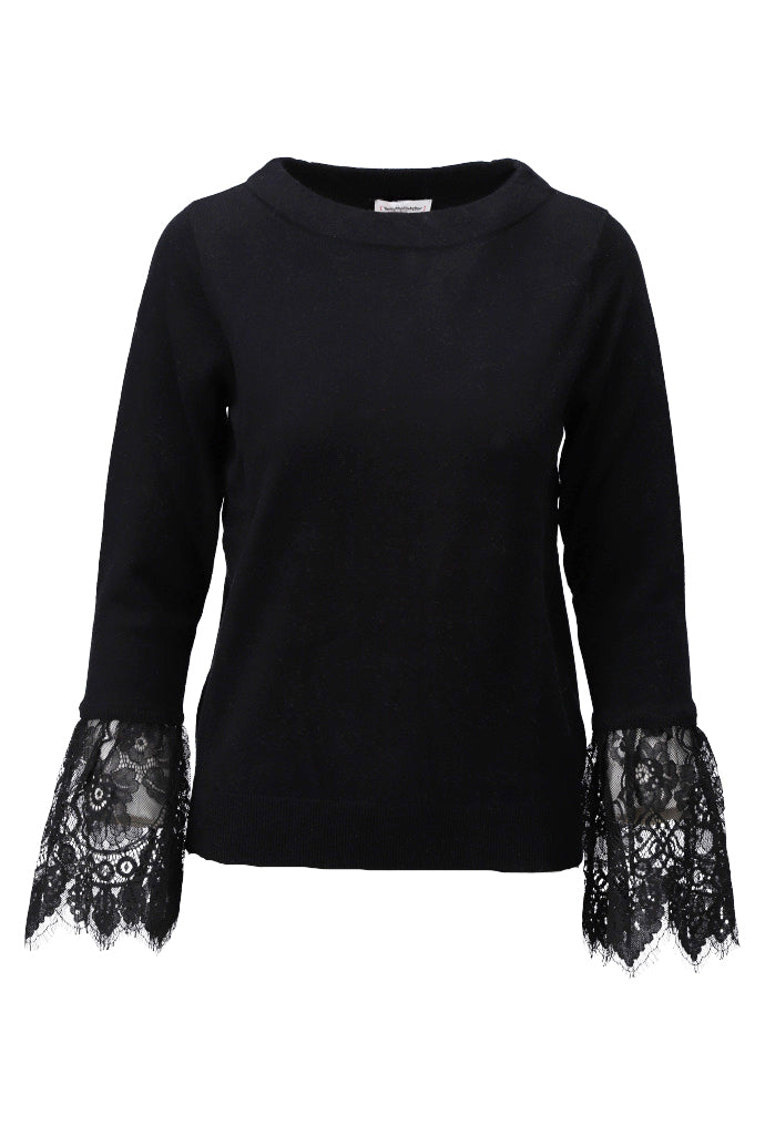 Pullover met kant - D840L