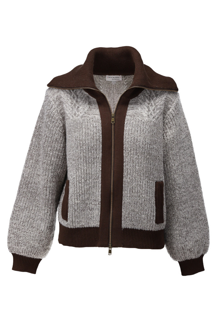 Cardigan met rits - D850L