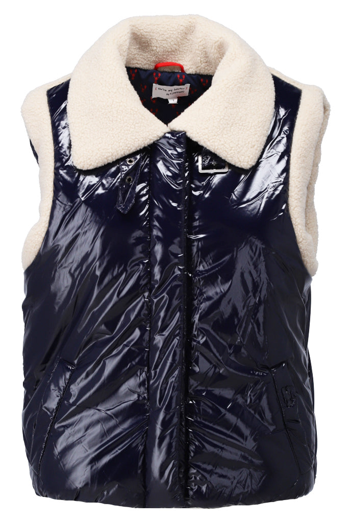 Bodywarmer met shearling - D901L