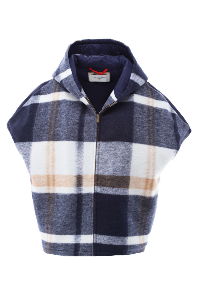 Vest met rits & kap - D905L