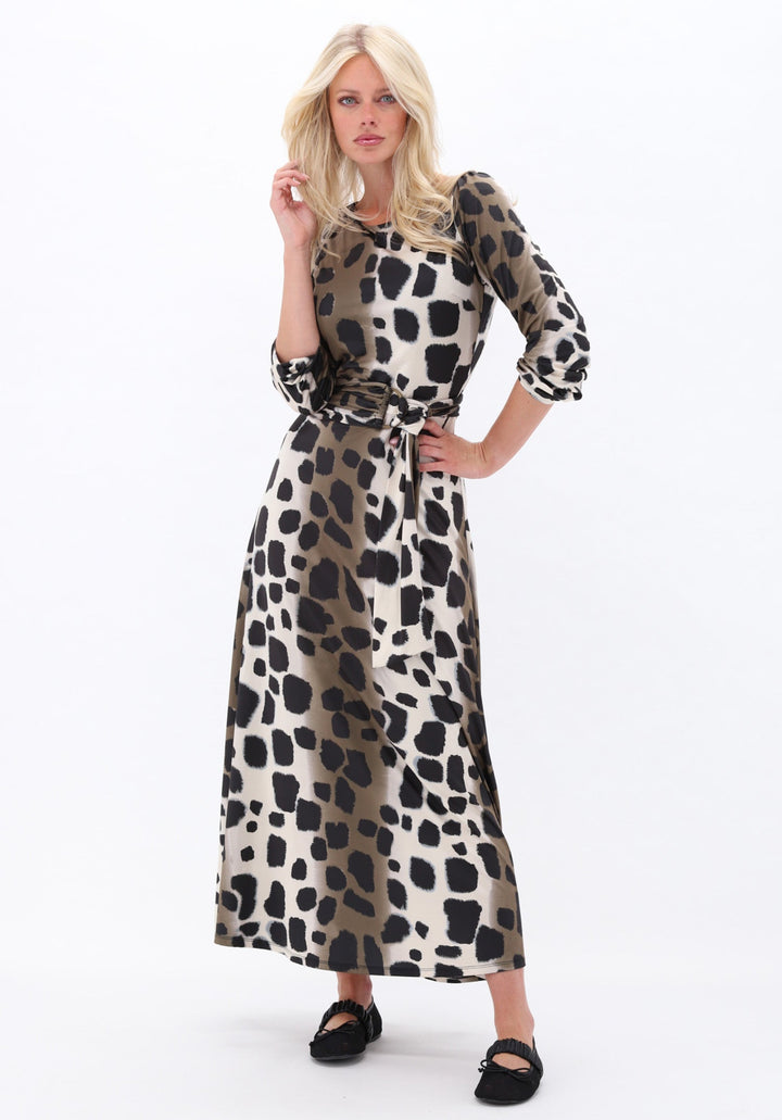 K-design — Maxi jurk met dierenprint publicity P147