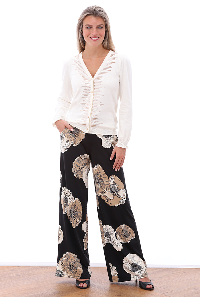K-design - Broek met print et trekkoord