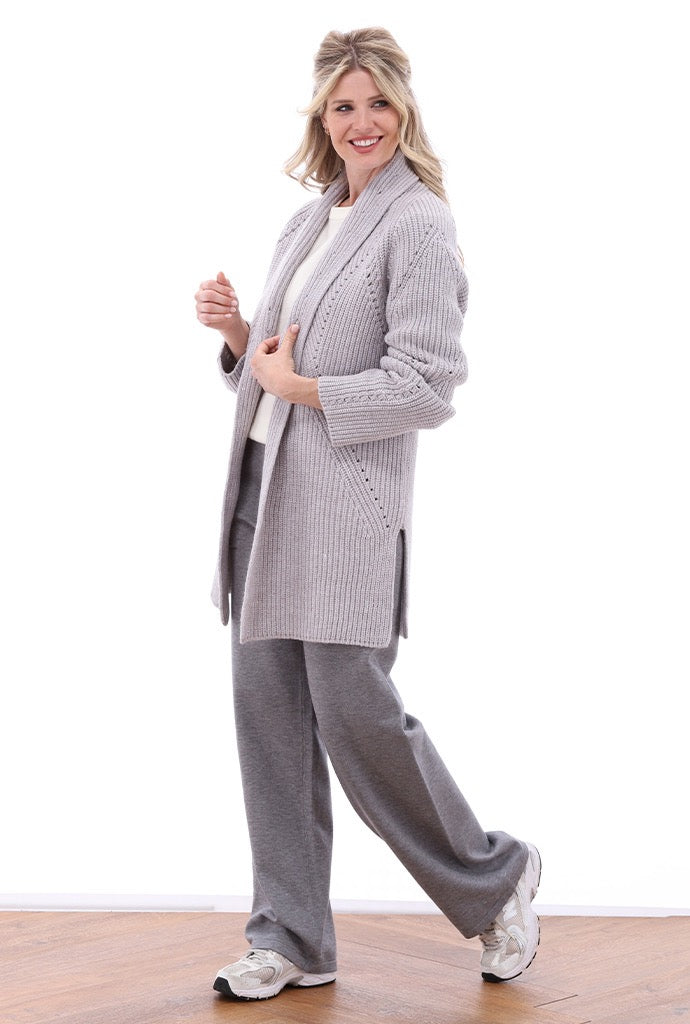 K-Design - Gebreide cardigan met lovertjes (B809)
