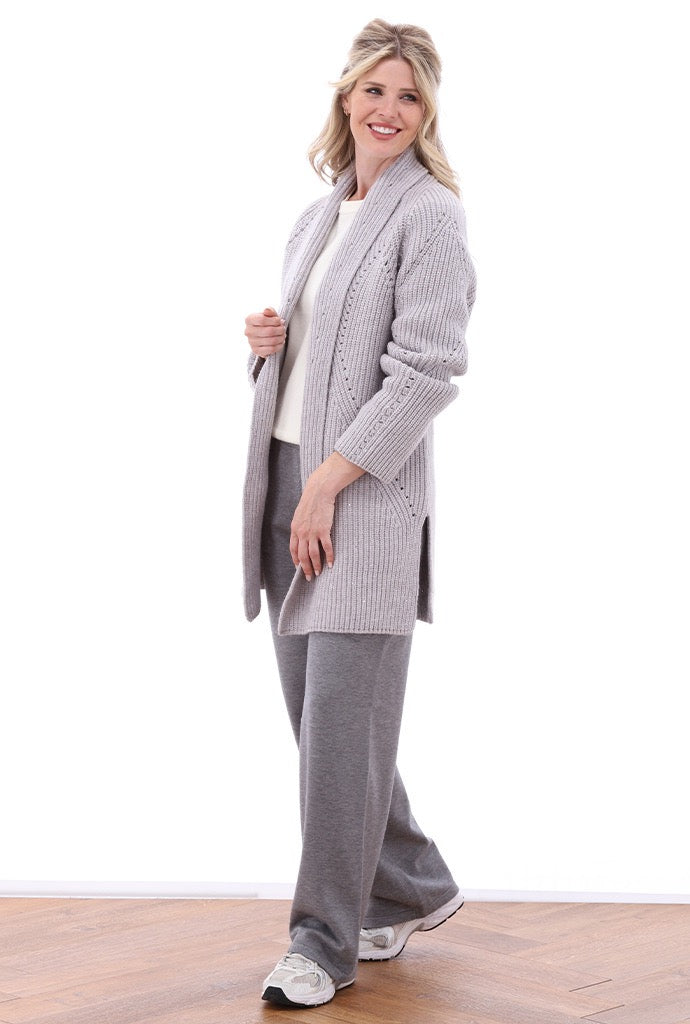 K-Design - Gebreide cardigan met lovertjes (B809)