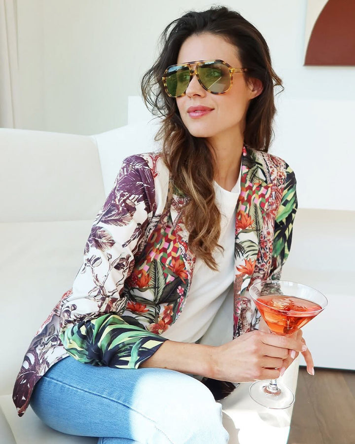 K-design - Blazer met print (A330P939)