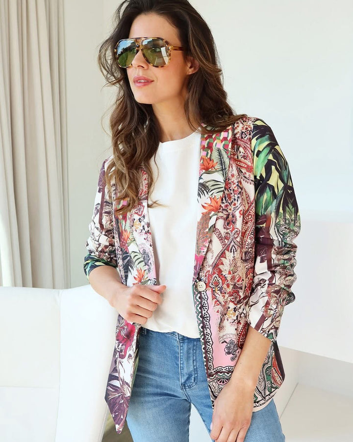 K-design - Blazer met print (A330P939)