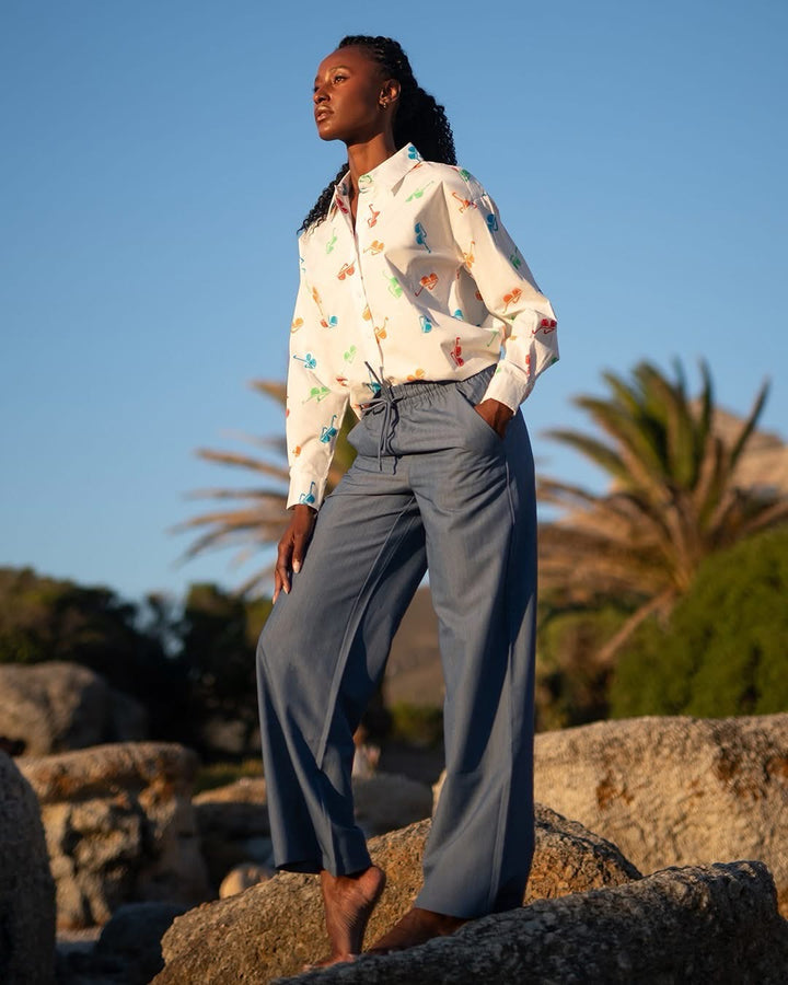 You're my lobster - Oversized blouse met zonnebrillen (C953L)