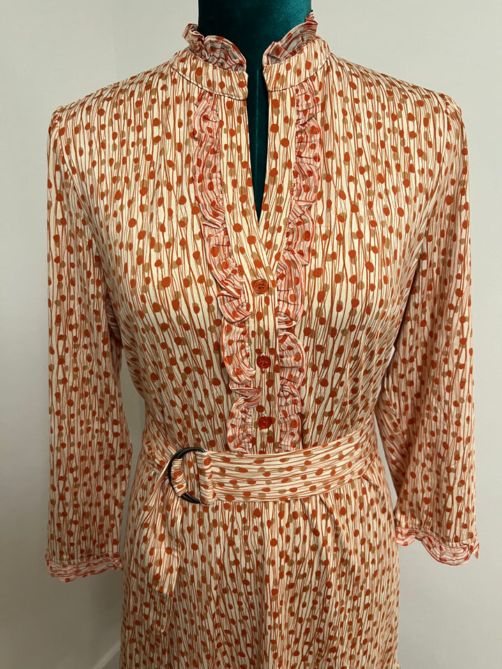 K-Design - Mini dress met print en riem (V309) - What Els!