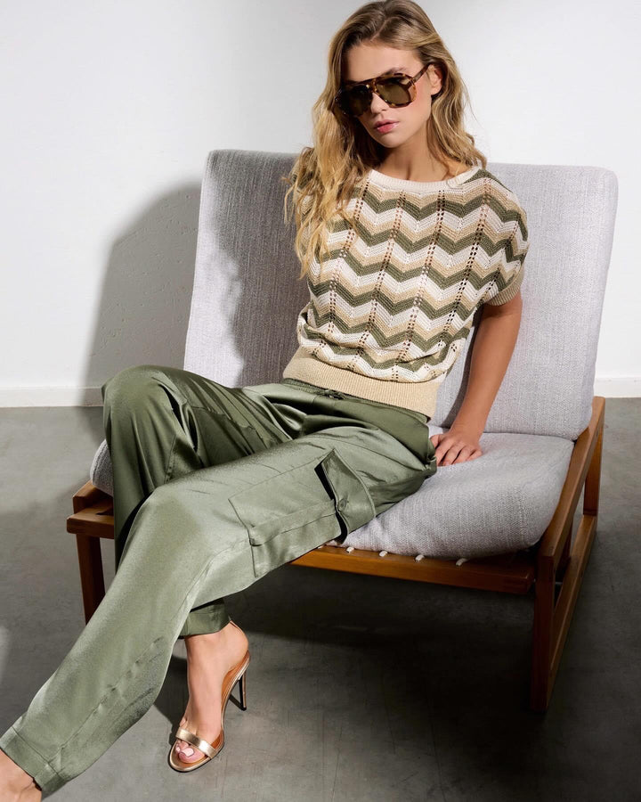 K-design - Pull met lurex en dolman mouwen (Y803) - What Els!