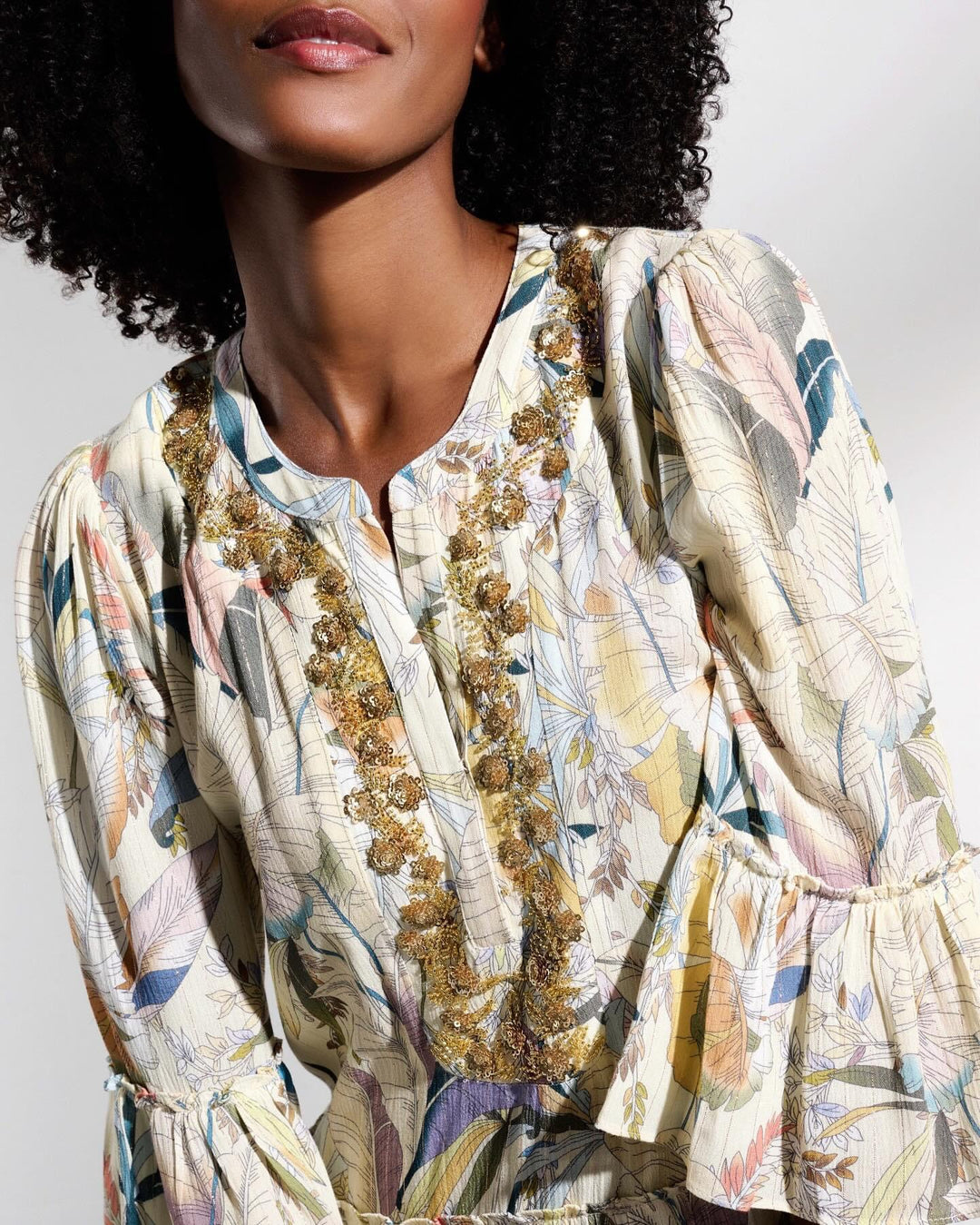 K-design - Maxi dress boho en volant (Y700) - What Els!