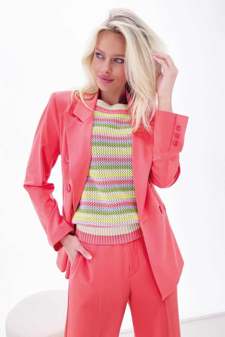 K-design - Blazer met dubbele rij knopen (Y655) - What Els!