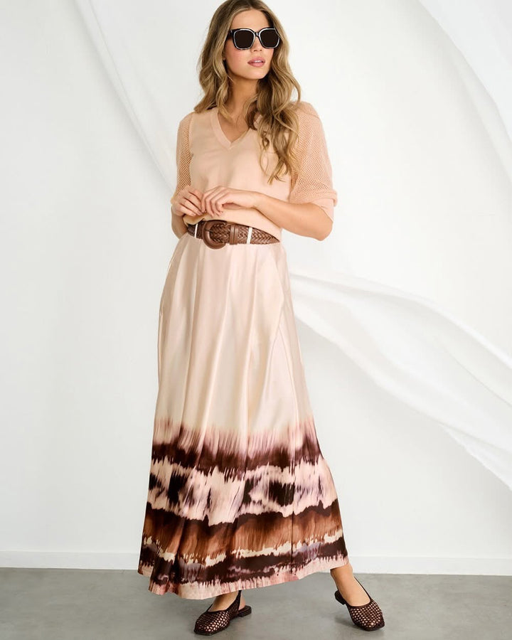 K-design - Rok met print en bijpassende riem (A380P948) - What Els!
