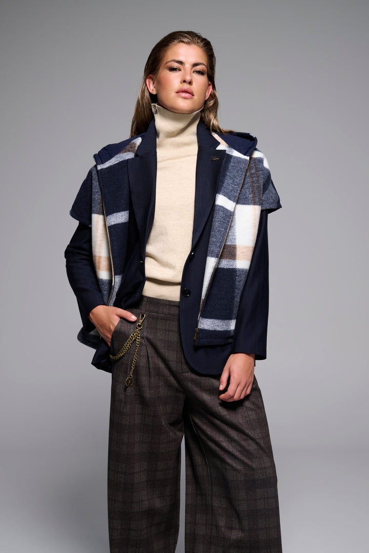 You're My Lobster — Vest met rits & kap — publicity dark blue blazer