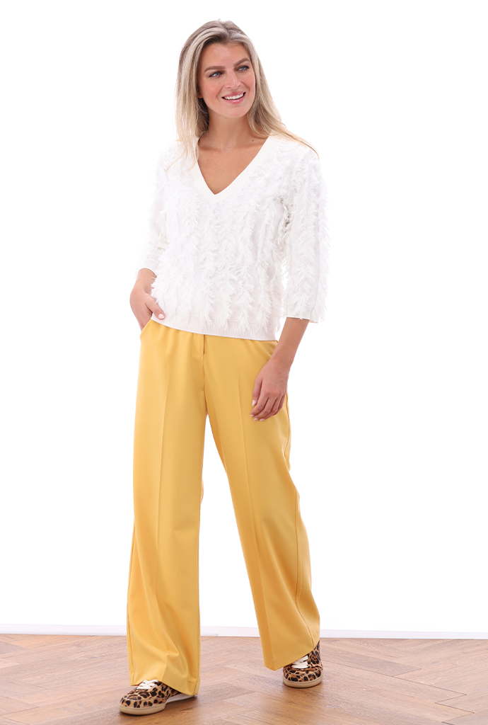 K-design - Effen broek avec rits