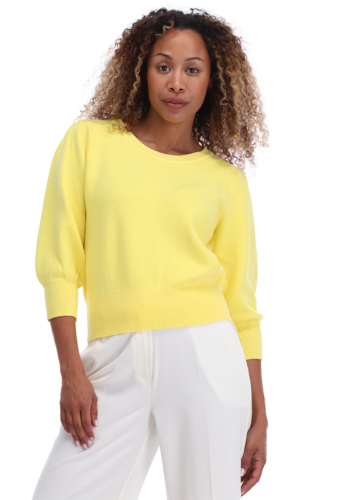 K-design - Basic pull ronde hals (A808Goldfinch) - What Els!