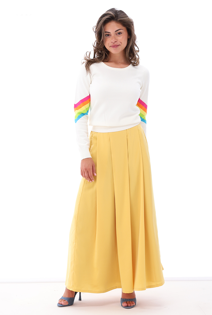 K-design - Rok met plooien (A677Mimosa) - What Els!