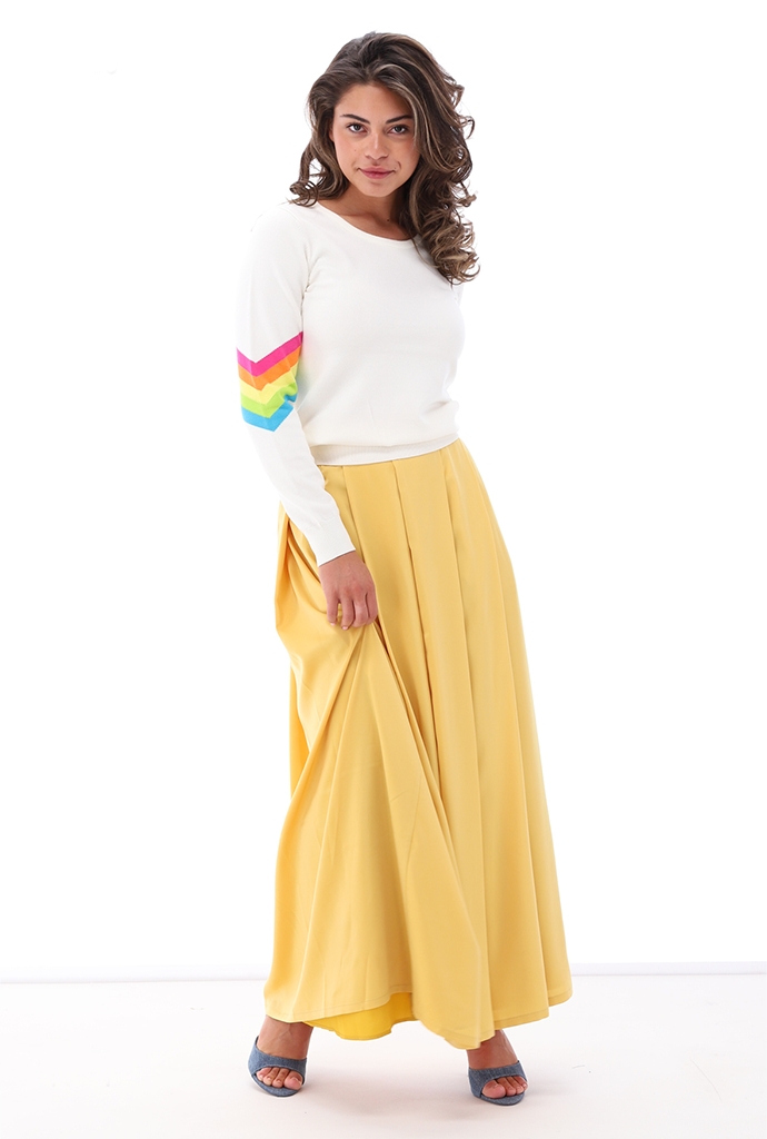 K-design - Rok met plooien (A677Mimosa) - What Els!